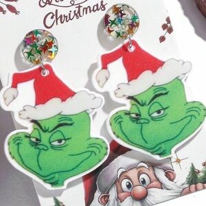 The Grinch Acrylic Earrings